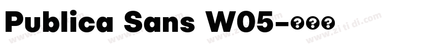 Publica Sans W05字体转换